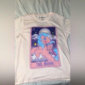 My Little Pony Light Pink Tee with Blue Pony Design